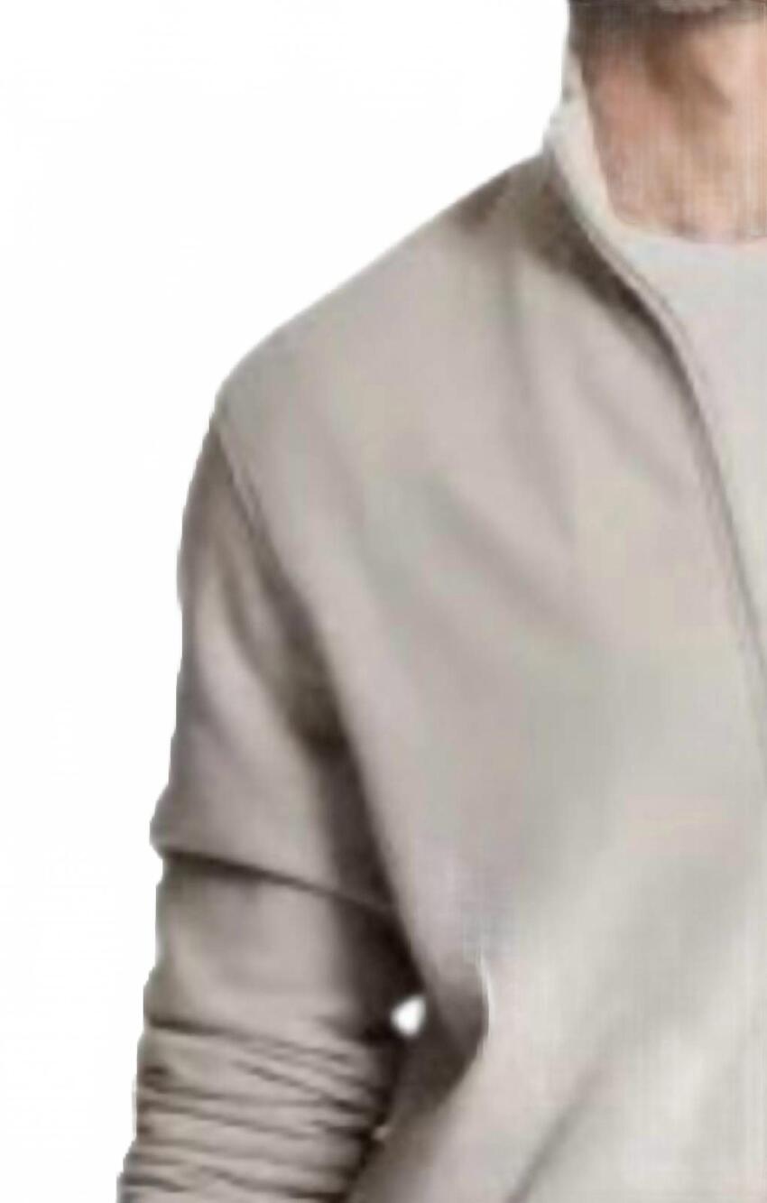 NEW JACHS NEW YORK soft touch fleece full zip top in stone - Picture 2 of 2